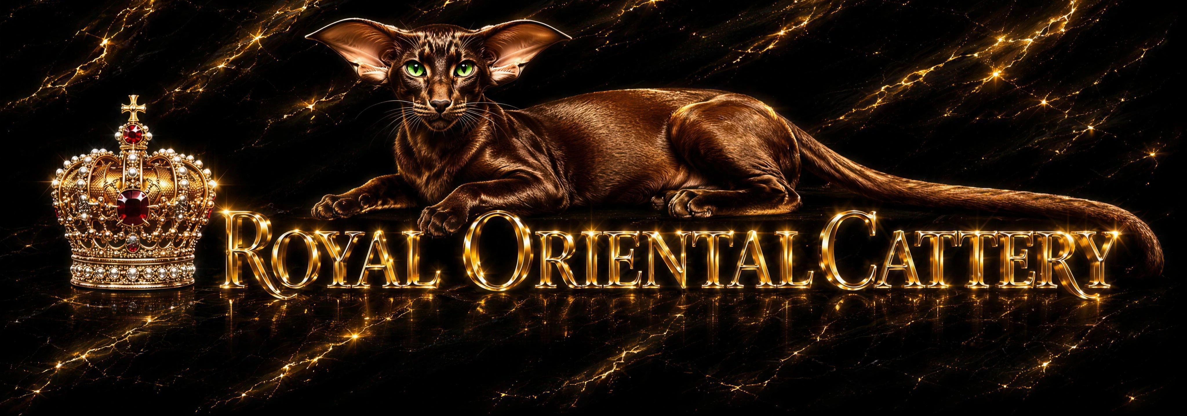 Chocolate Oriental Shorthair kitten — Royal Oriental Cattery, TICA registered, Westminster MD